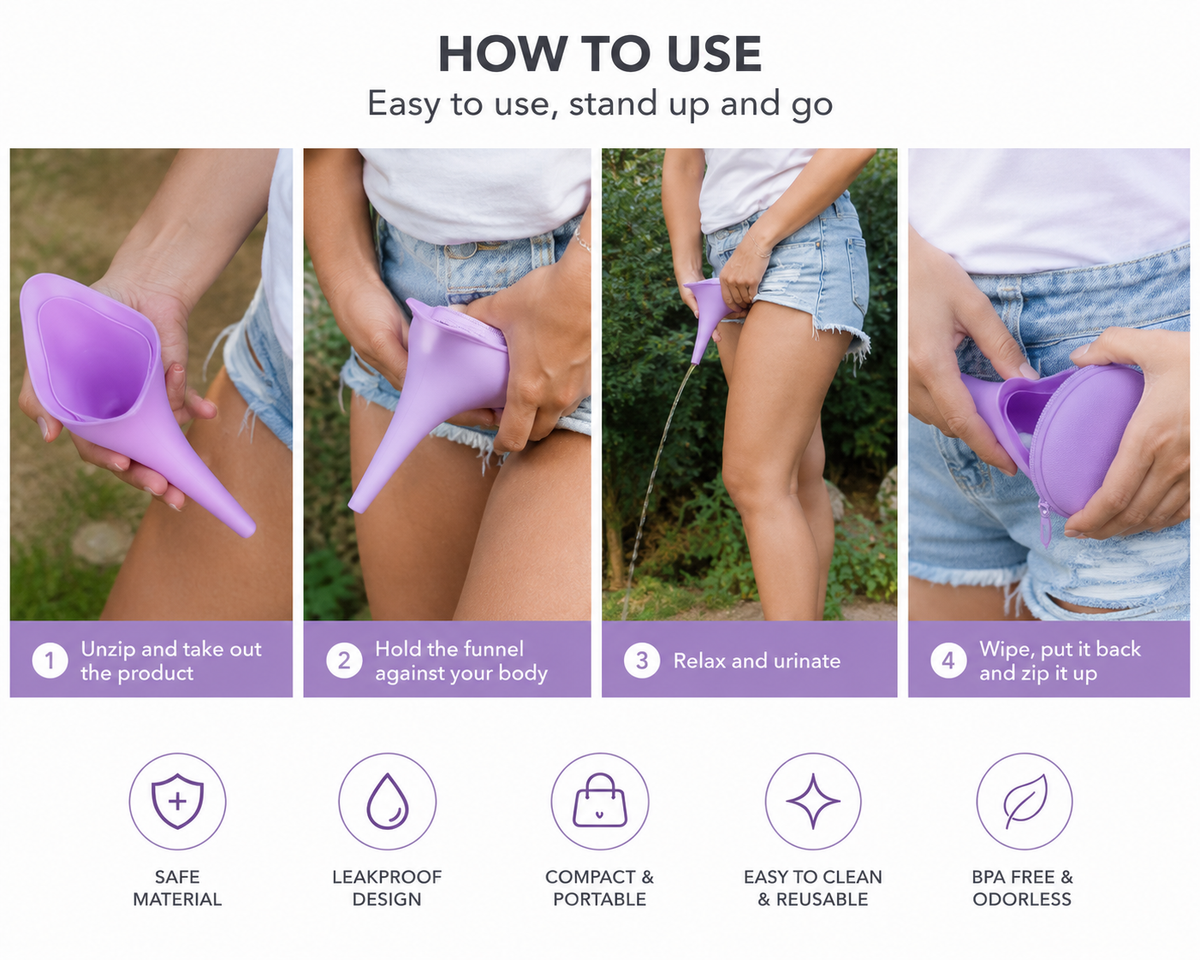 She Wee™ Portable Female Urination Funnel